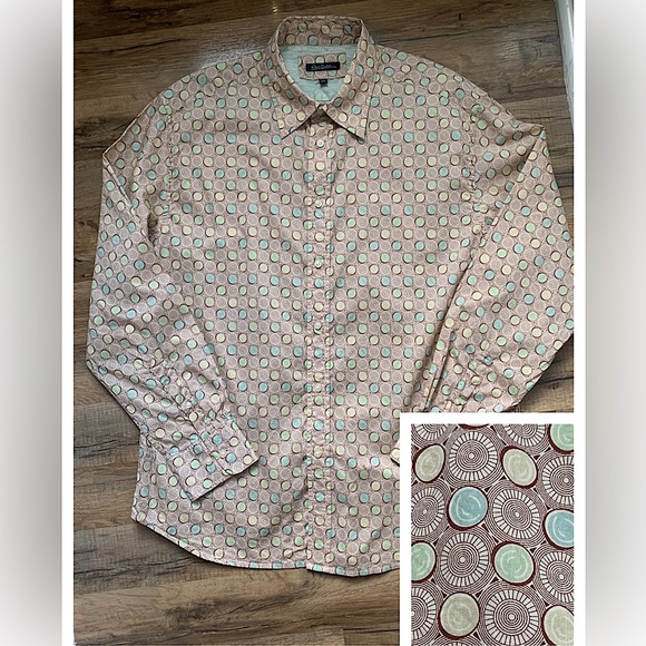 Rare Find! Robert Graham Button-down Reverse Cuff Long-sleeve Shirt Size-2XL EUC - Picture 1 of 16